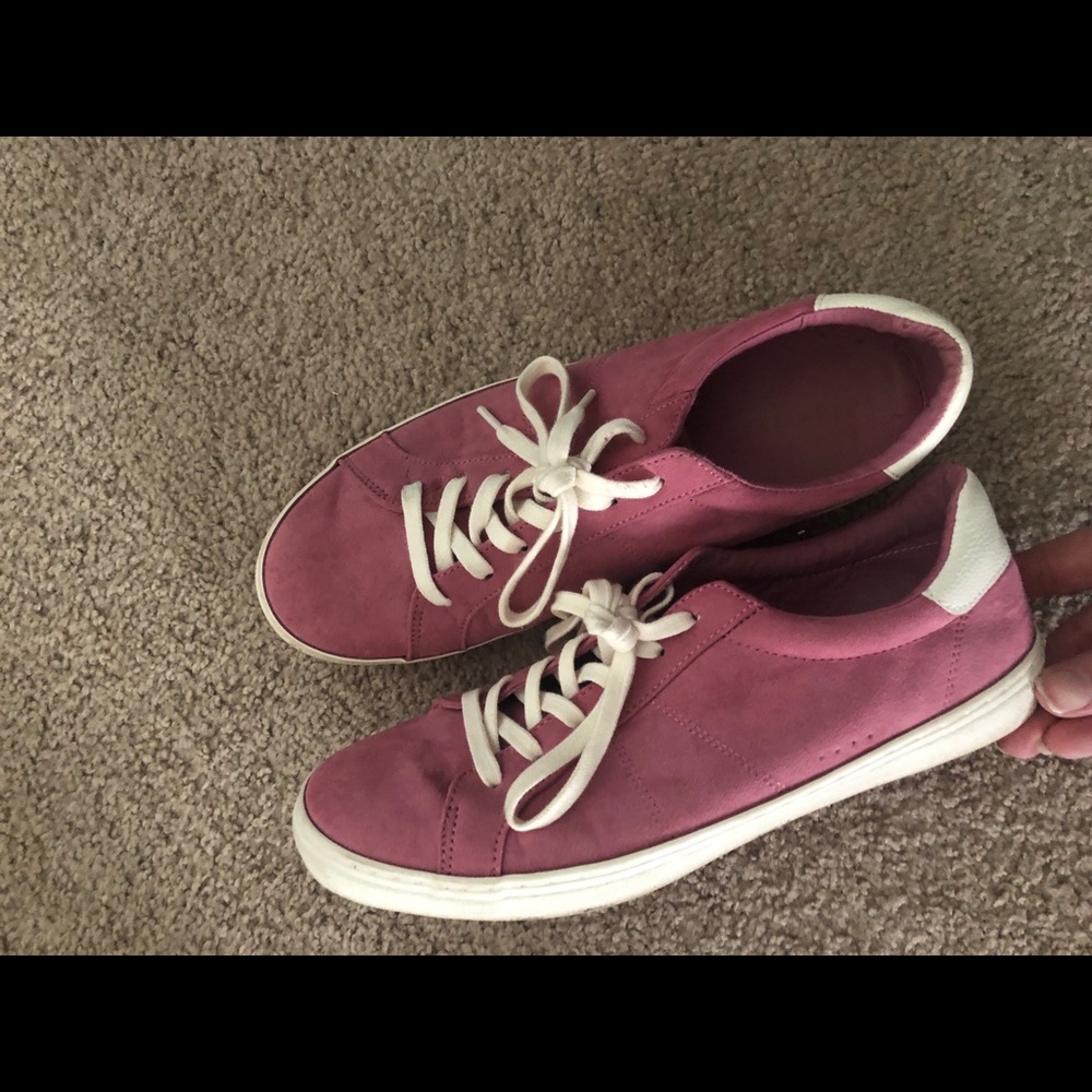 Pink sneakers
